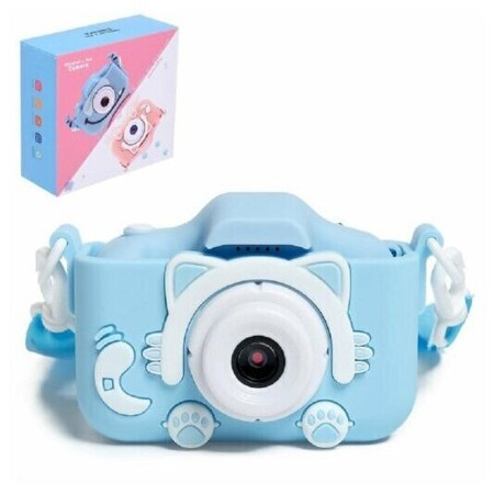 Фотоаппарат цифровой детский голубой / С селфи-камерой: характеристики и цены