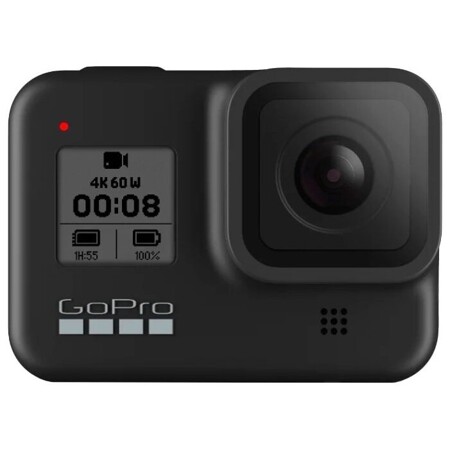 GoPro HERO8 + 32GB SD Card, 12МП, 3840x2160: характеристики и цены
