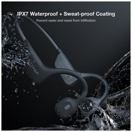 BlitzWolf BW-BTS6 Headphones with True Bone Conduction Headphones Black: характеристики и цены