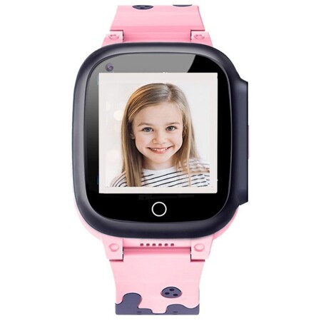 Tiroki T8W смарт часы детские 4G GPS-трекер с видеозвонком и телефоном, SOS вызов, термометр, розовый: характеристики и цены