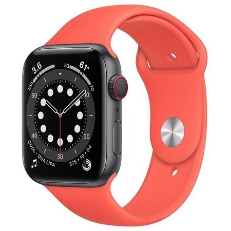 Apple Watch Series 6 GPS + Cellular 44мм Aluminum Case with Sport Band: характеристики и цены