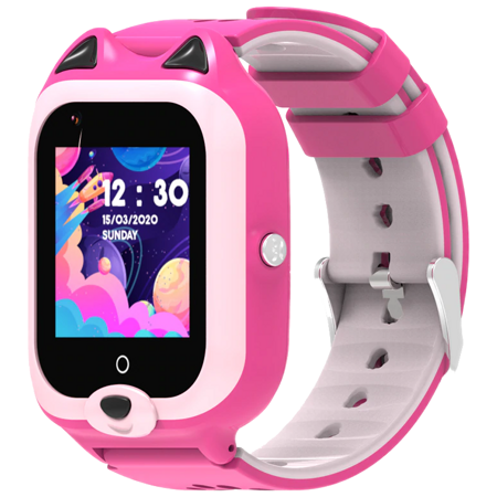 Детские часы с видеокамерой KT22 4G розовые: характеристики и цены