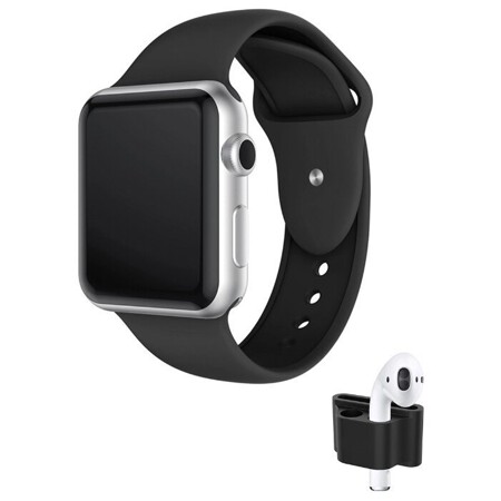 YOHO: держатель для AirPods и браслет Apple Watch 42/44мм. Черный: характеристики и цены