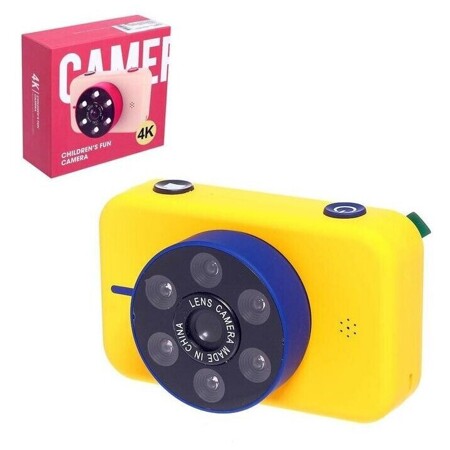 Детский фотоаппарат "Профи-камера", цвета жёлтый: характеристики и цены