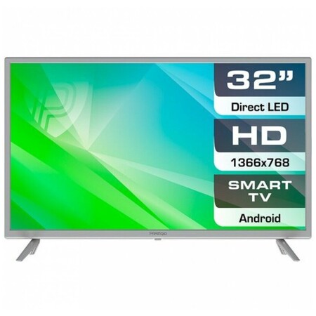 Prestigio PTV32SS06ZCISBK Top WR silver (HD, Smart TV, DVB-T/T2/C/S/S2) (PTV32SS06ZCISML): характеристики и цены