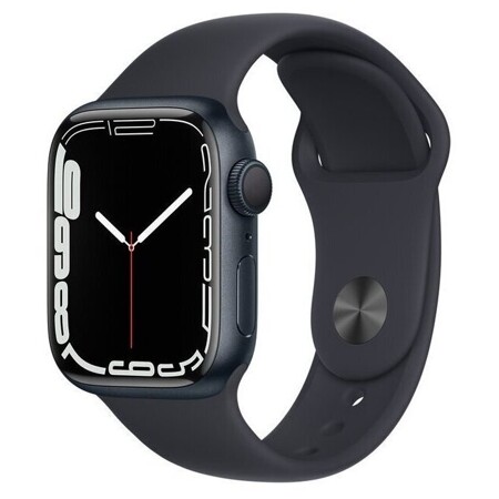 Apple Watch Series 7 41mm Aluminium with Sport Band RU, темная ночь: характеристики и цены