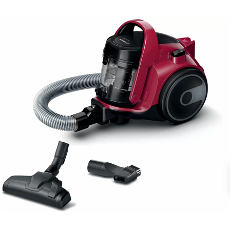 Bosch. 2 ступени фильтрации, автоматическое сматывание шнура, 700Вт, красный: характеристики и цены