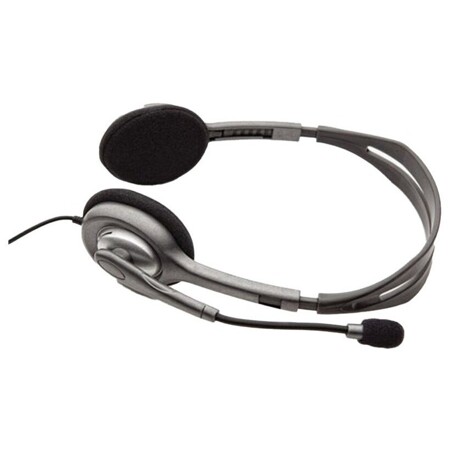 Logitech Stereo Headset H110, гибкий микрофон, 1.8м, черный: характеристики и цены