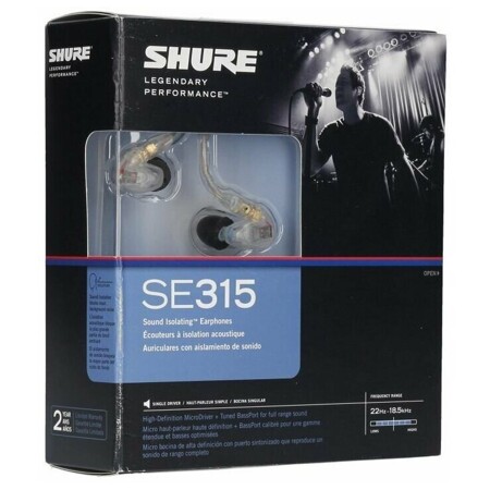 Shure SE315-CL: характеристики и цены