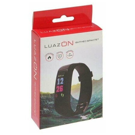 Luazon Home Фитнес-браслет LuazON LF-07, 0.96", цветной дисплей, пульсометр, оповещения, шагомер, черный: характеристики и цены