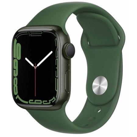 Apple Watch Series 7 GPS 41mm Aluminum Case with Sport Band Green (Зеленый клевер) MKN03LL/A: характеристики и цены