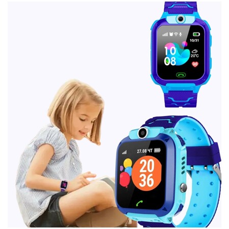 Смарт часы детские KIDS SMART WATCHES / Умные часы 2G / Умный браслет / Android и iOS / Синий: характеристики и цены