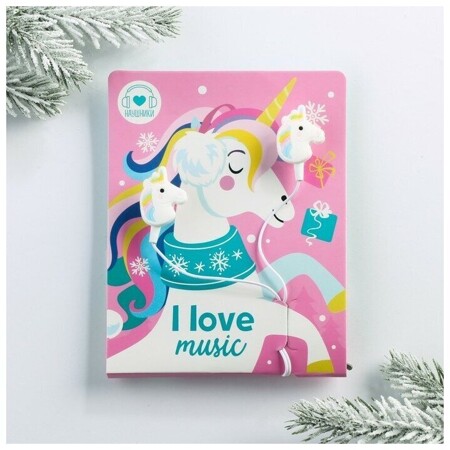 Наушники на открытке "I love music",11 х 20,8 см 4472220: характеристики и цены