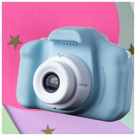 Мини фотокамера / Фотоаппарат Детский / Цифровая фотокамера для детей / Фотокамера Детская/ Голубой: характеристики и цены
