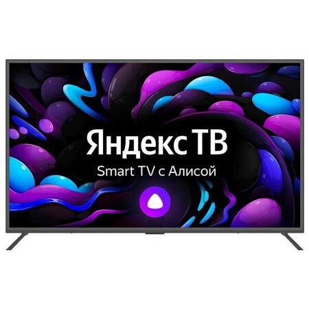 Hiper U65YQ2200GR 65" UHD 3840 x 2160 SMART TV с Яндекс; DRM; MTK9632 RAM ROM: 1,5Гб 8Гб DVB-S2 S T2 DVB-T DVB-C: характеристики и цены