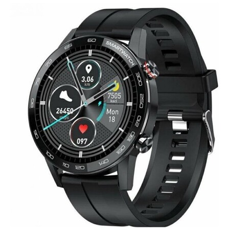 Microwear Cмарт часы Smart Watch L16 (Силиконовый черный ремень): характеристики и цены