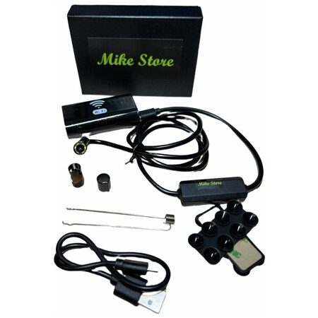 Камера эндоскоп Mike Store KM-04: /длина 1 метр/для смартфонов/гибкий видео-эндоскоп USB с WiFi/автомобильный.: характеристики и цены