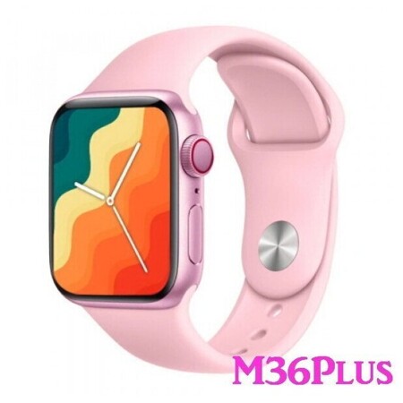 Смарт-часы M36 Plus, розовые / Умные часы M36 Plus, розовые: характеристики и цены