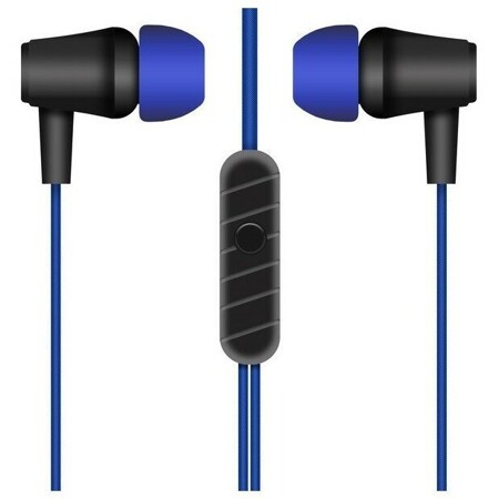 Наушники с микрофоном Krutoff HF-X61 синие (пакет): характеристики и цены