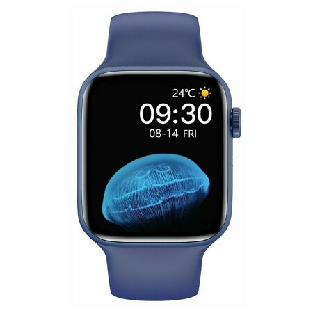Умные смарт часы X22 Smart Watches PRO6 (IOS/Android) с Full touch экраном , приемом-ответом звонков , тонометром, пульсоксиметром, электрокардиографом, шагомером, личным тренером, 44 мм. (Синий): характеристики и цены