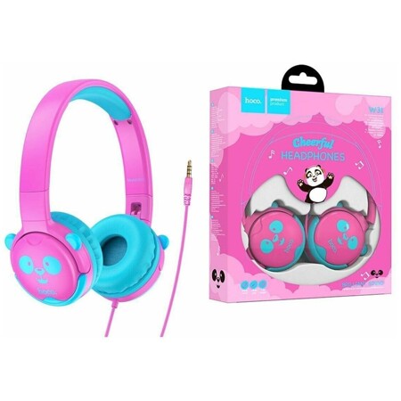 HOCO W31 Childrens headphones розовые (панда): характеристики и цены