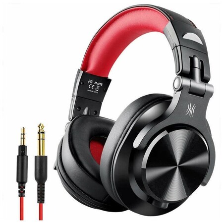 OneOdio A70 красный Bluetooth Проводные и беспроводные профессиональные наушники для звукозаписи: характеристики и цены