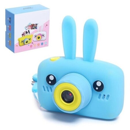 Детский фотоаппарат «Зайчик», цвета голубой: характеристики и цены