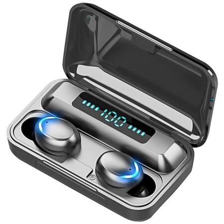 Беспроводные Bluetooth 5.1 наушники, встроенный микрофон, кейс Power Bank, для iPhone, Android, спортивные для бега: характеристики и цены