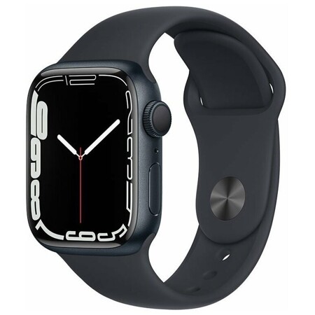 Apple Watch Series 7 GPS 41mm Aluminum Case with Sport Band (Тёмная ночь) (MKMX3): характеристики и цены