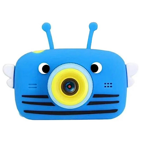 Детская цифровая камера пчелка Kids Fun Camera View PRO с селфи камерой (Синий): характеристики и цены