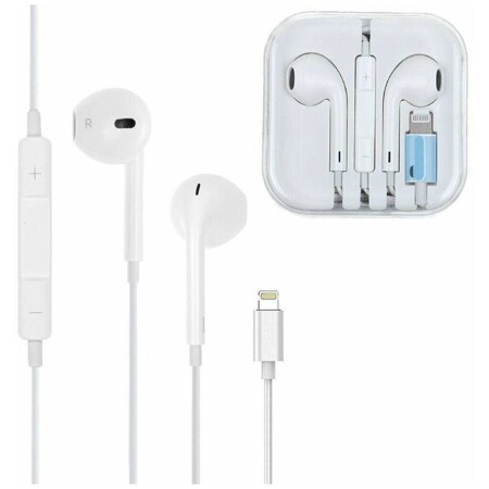 Apple EarPods, проводные, разъем Lightning: характеристики и цены