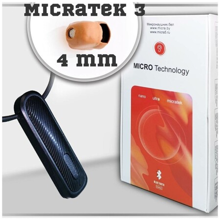Микронаушник 5mm MicraTEK4 с гарнитурой Bluetooth Golf: характеристики и цены