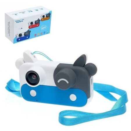 Детский фотоаппарат «Коровка», цвет синий: характеристики и цены