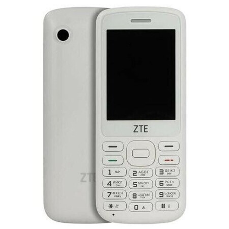 ZTE F327 White (1sim/2.4"/240*320/128Mb/microSD/-/Bt/1000мАч): характеристики и цены