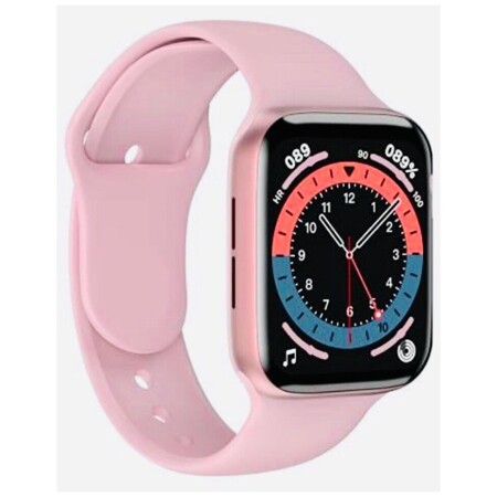 Смарт часы HW 16 44мм версия 6 женские детские наручные умные часы фитнес браслет цвет Розовый: характеристики и цены