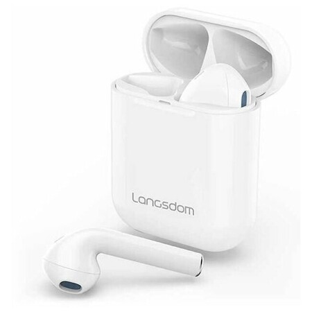 LANGSDOM TW10_White (LT25) Беспроводные cтерео наушники с микрофоном, белого цвета: характеристики и цены