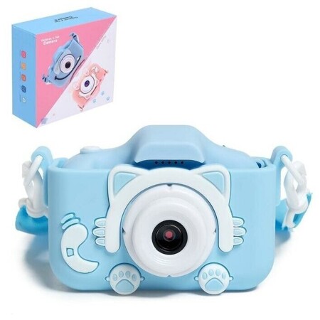 Детский фотоаппарат «Суперфотограф», цвет голубой, виды микс: характеристики и цены