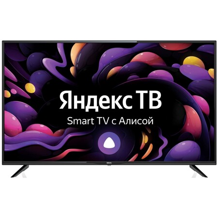 BBK 43LEX-7270/FTS2C, Яндекс. ТВ, 43", FULL HD, черный: характеристики и цены