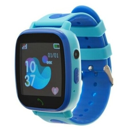Смарт-часы Prolike PLSW11BL, детские, цветной дисплей 1.44", IP67, 400 мАч, голубые: характеристики и цены