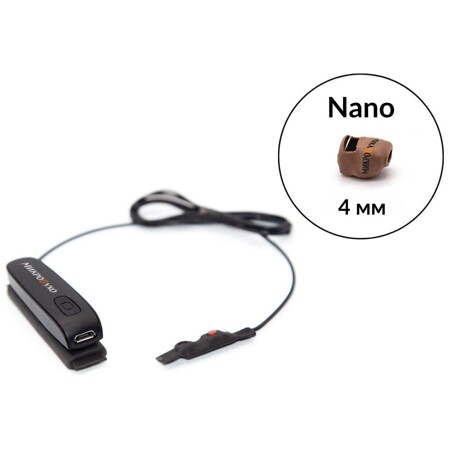 Капсульный микронаушник Nano 4 мм и гарнитура Bluetooth Box Standard со встроенным микрофоном, кнопкой ответа и перезвона: характеристики и цены