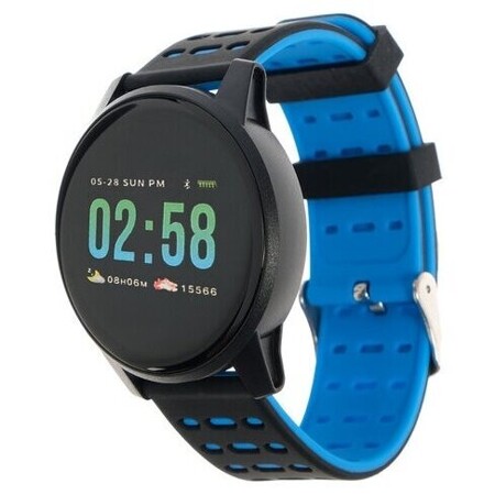 Смарт-часы QSW 01, цветной дисплей 1.3', черно-синие: характеристики и цены