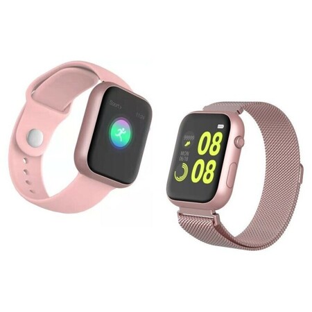 Умные фитнес часы Smart Watch SX18 (G200) (Розовое золото): характеристики и цены