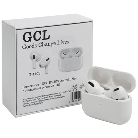 Наушники беспроводные, беспроводные наушники с шумоподавлением GCL G-1103 беспроводные наушники для телефона с микрофоном, Bluetooth, внутриканальные: характеристики и цены
