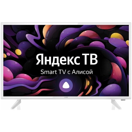 BBK Яндекс. ТВ 32LEX-7288/TS2C белый, диагональ экрана 32" (81 см), разрешение HD: характеристики и цены