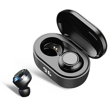 A6 TWS In-Ear BT наушники с функцией шумоподавления Stereo Sound Waterproof Sport наушники с LED-цифровой дисплей гарнитуры для игры музыки Совместимость с прошивкой Android Black: характеристики и цены