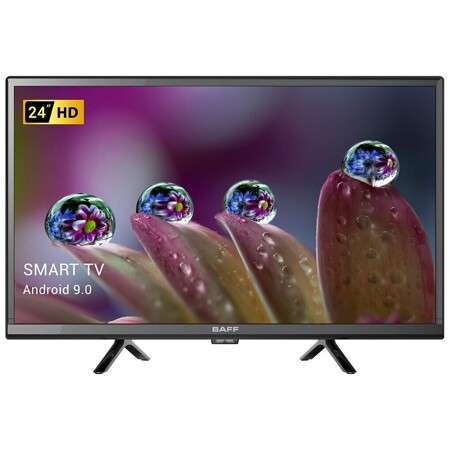 BAFF 24 STV-HTSr (SMART 9.0), 24 дюйма, LED-экран, Smart TV, Wi-Fi, цвет черный: характеристики и цены