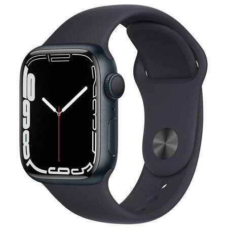 Apple Watch Series 7 GPS 41mm Aluminum Case with Sport Band (Тёмная ночь) (MKMX3) RU: характеристики и цены