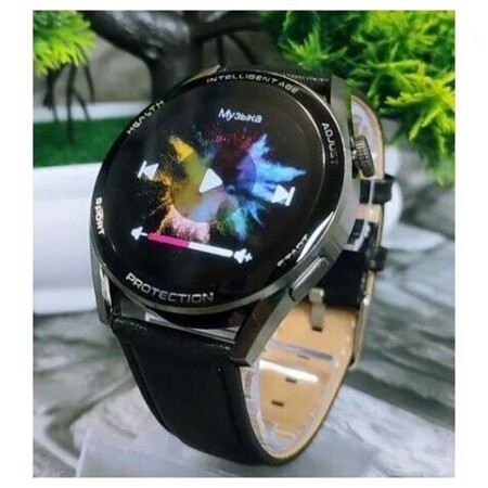 Умные смарт часы HUD-X / Smart Watch 46мм, classic series 2022 (iOS/Android), два ремешка, беспроводная зарядка / Чёрный: характеристики и цены