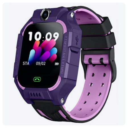 Детские смарт-часы с телефоном Z6 (Фиолетовый): характеристики и цены