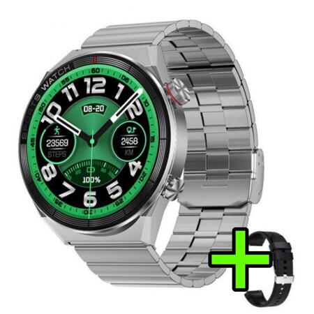 Умные смарт-часы GT3 Max с сенсорным экраном / Серебряные / Smart Watch 1.5 Экран AMOLED HD / Bluetooth, NFC, GPS, беспроводная зарядка: характеристики и цены